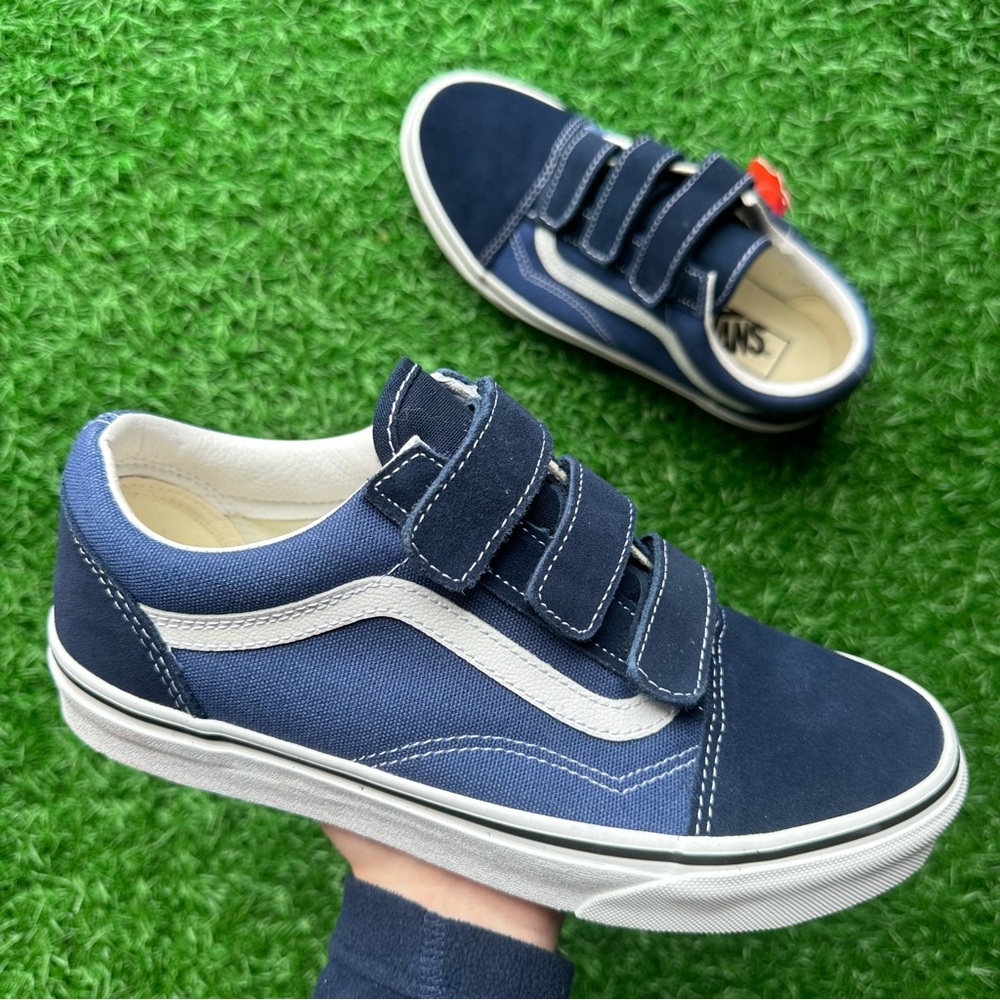 Vans Old Skool V Suede Canvas Dress Blues Navy - Picture 5 of 10